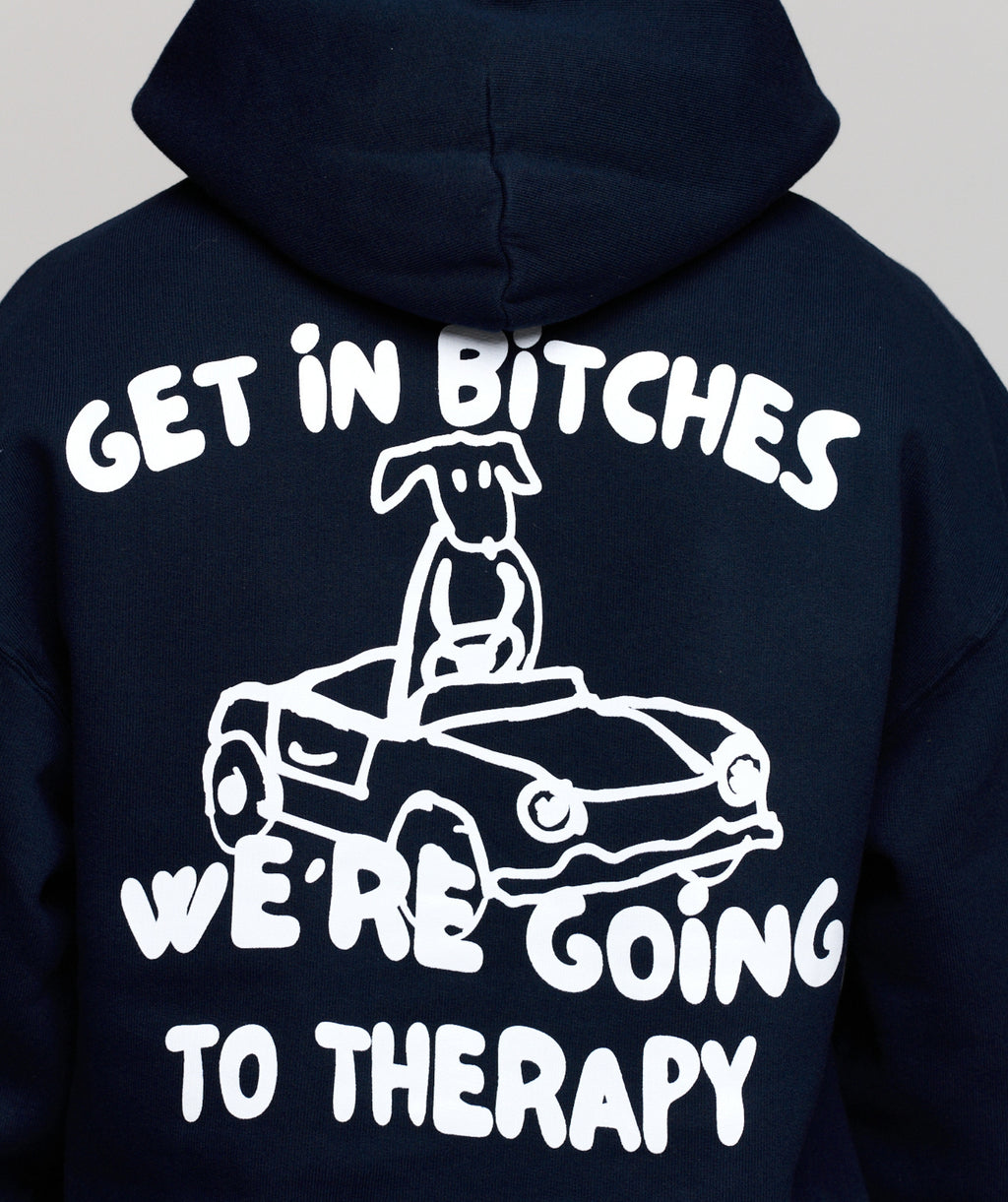 Therapy Hoodie Dark Navy