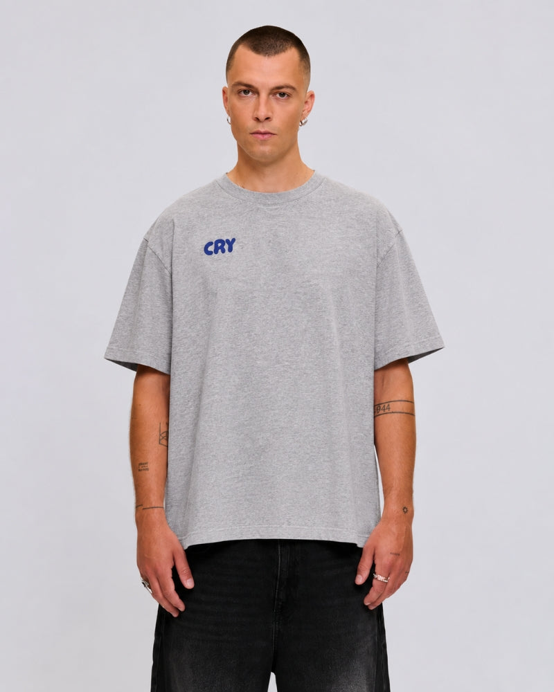 Even Baddies Get Saddies Tee Grey