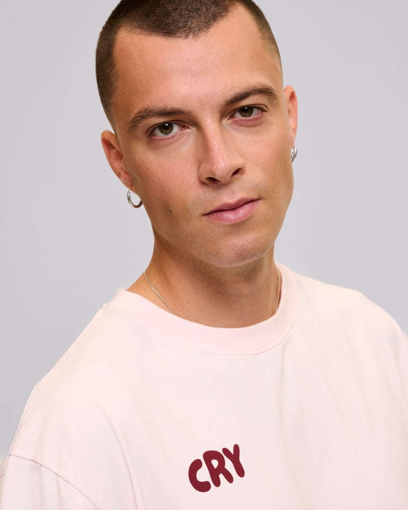 Hot Boys Cry Tee Pink