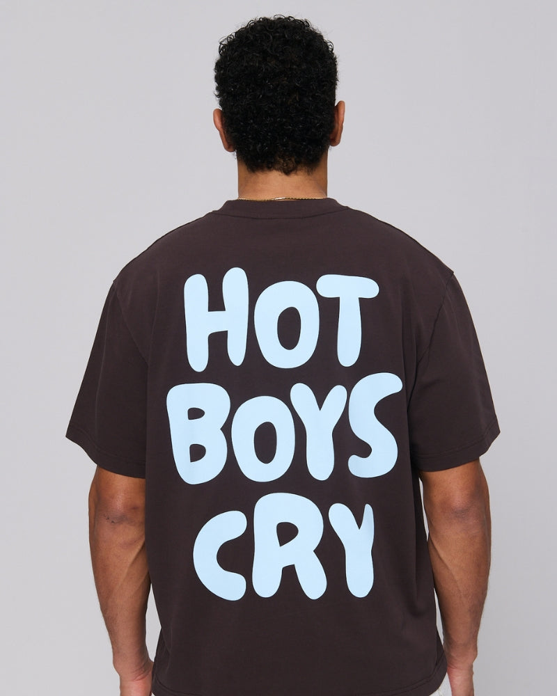 Hot Boys Cry Tee Espresso