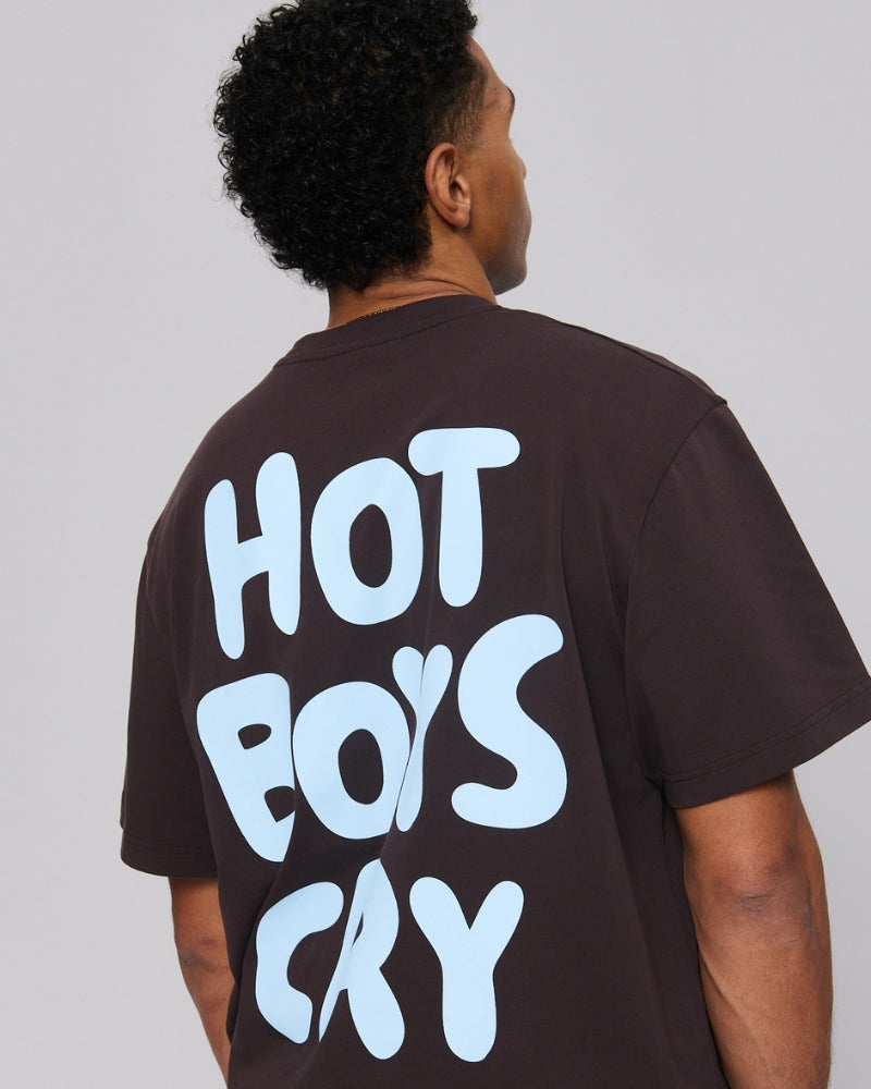 Hot Boys Cry Tee Espresso