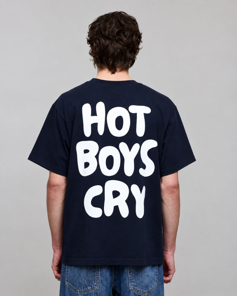 Hot Boys Cry Tee Navy