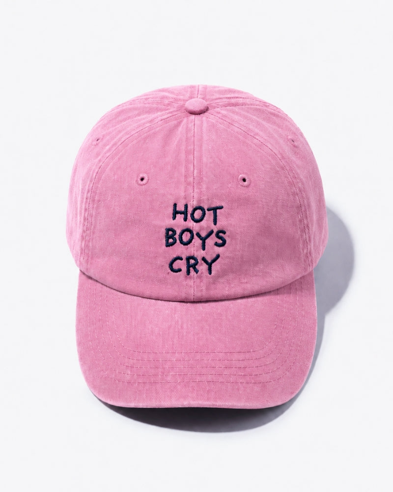 Hot Boys Cry Cap Washed Pink