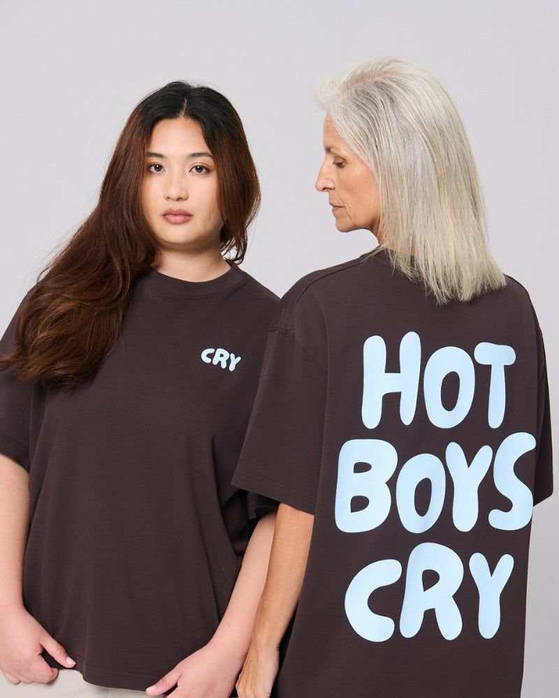 Hot Boys Cry Tee Espresso