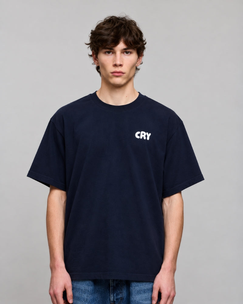 Hot Boys Cry Tee Navy