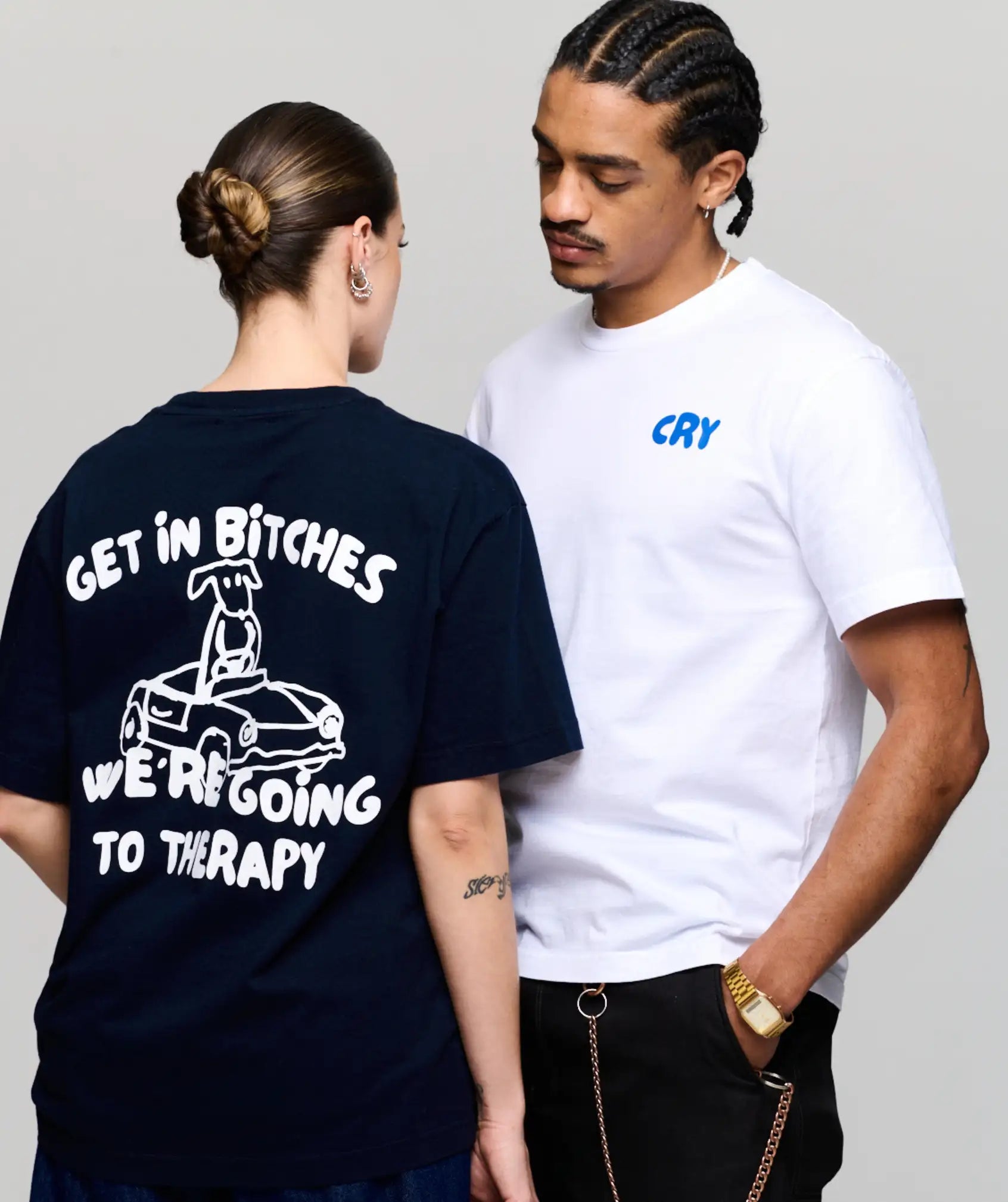 Therapy Tee Dark Navy