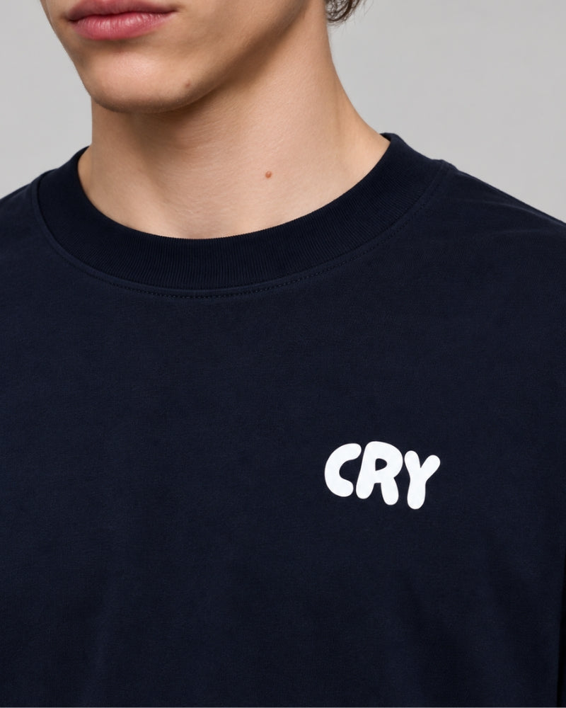 Hot Boys Cry Tee Navy