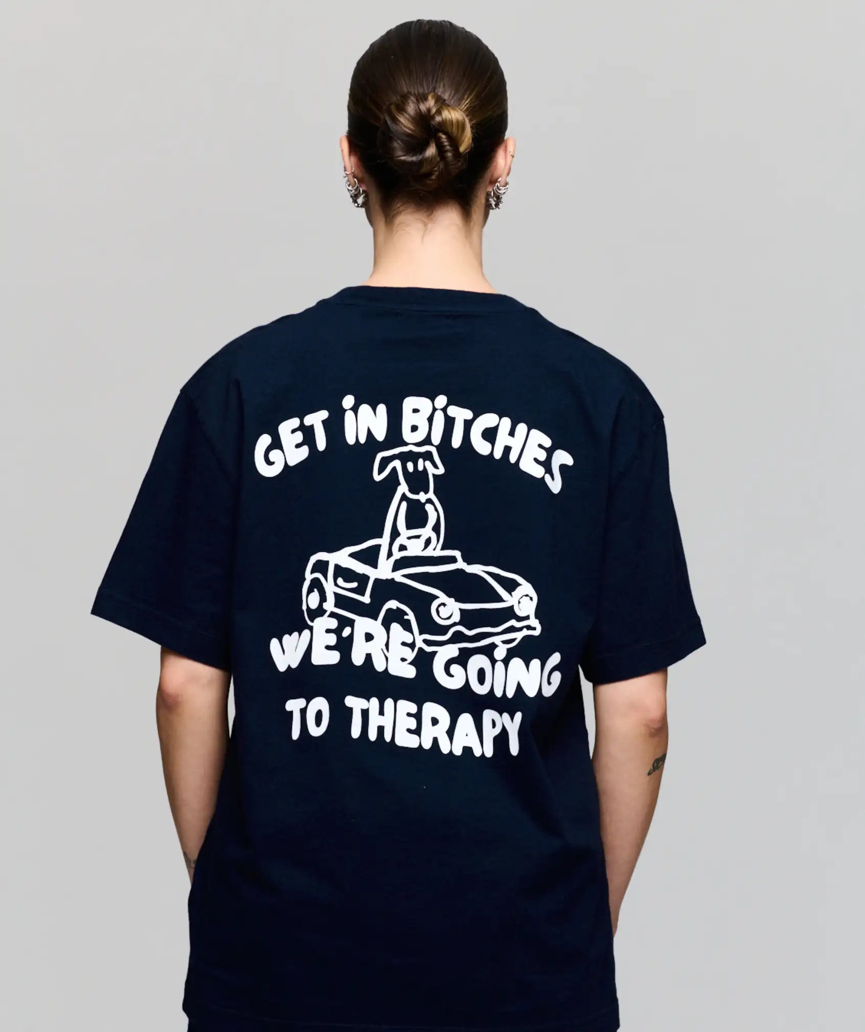 Therapy Tee Dark Navy