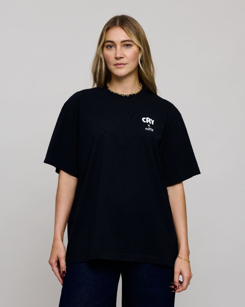 Hot Girls Padel Tee Black
