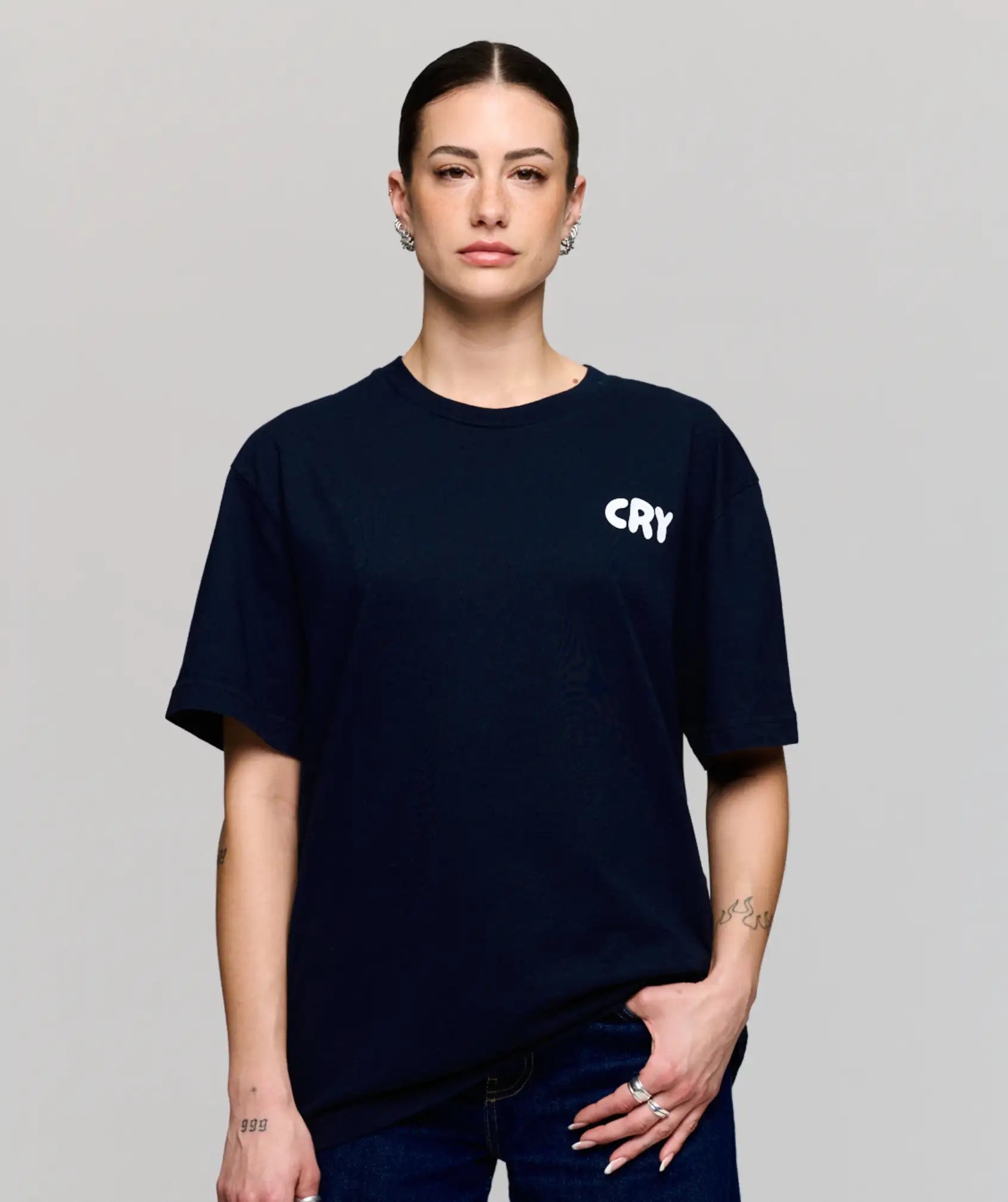 Therapy Tee Dark Navy