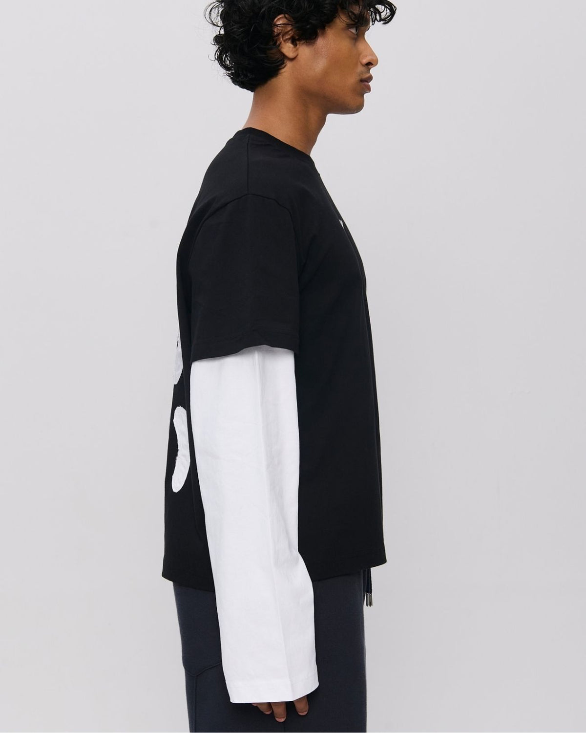 Hot Boys Cry Layered Longsleeve Black