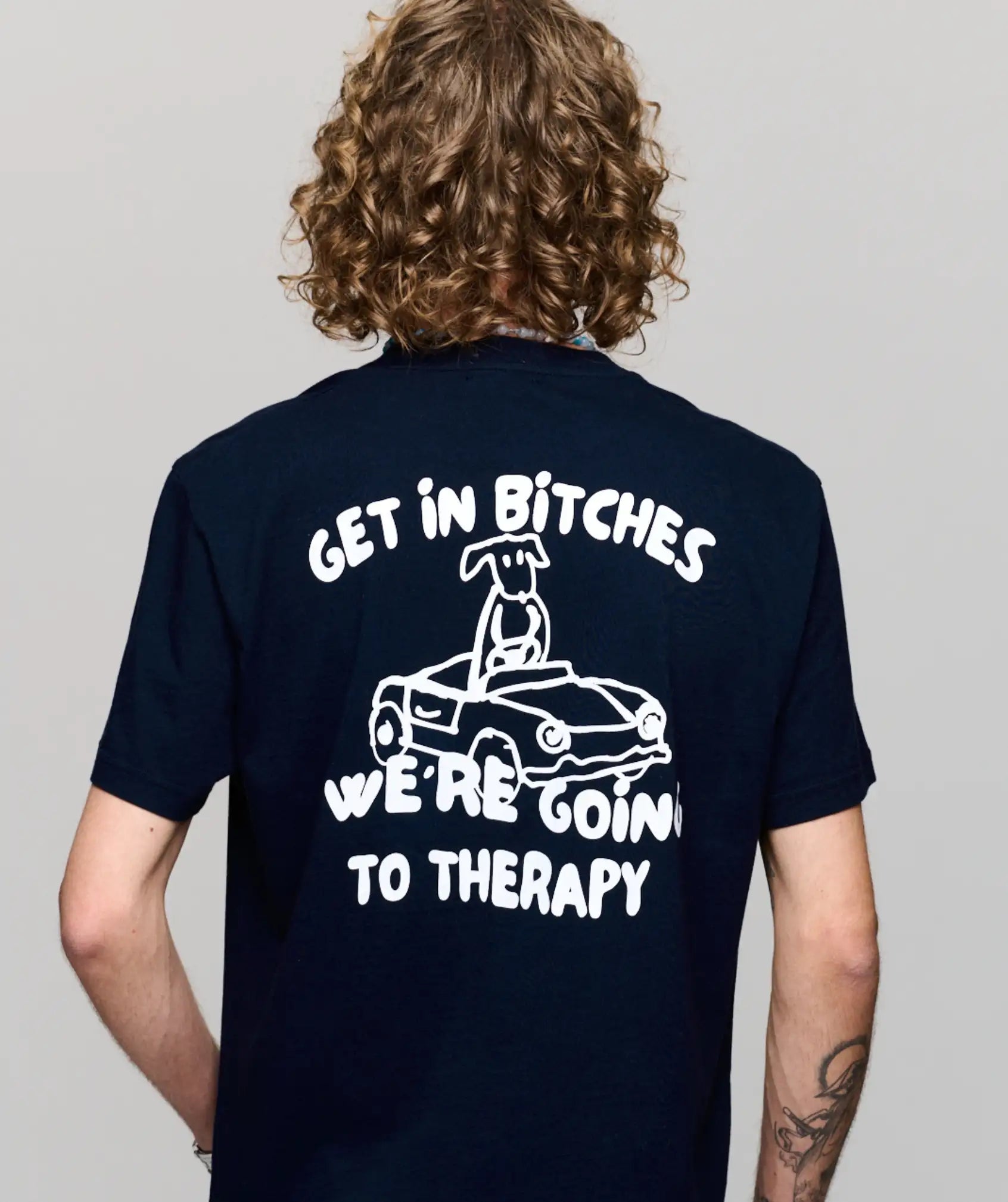 Therapy Tee Dark Navy