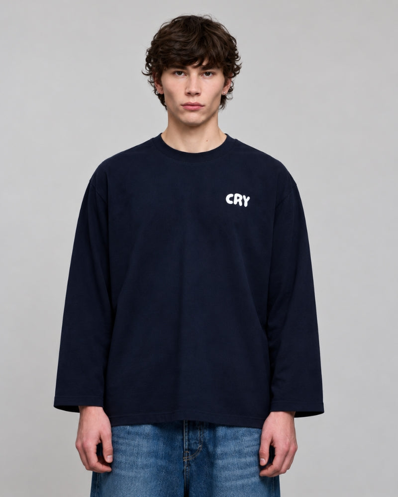 Hot Boys Cry Longsleeve Navy