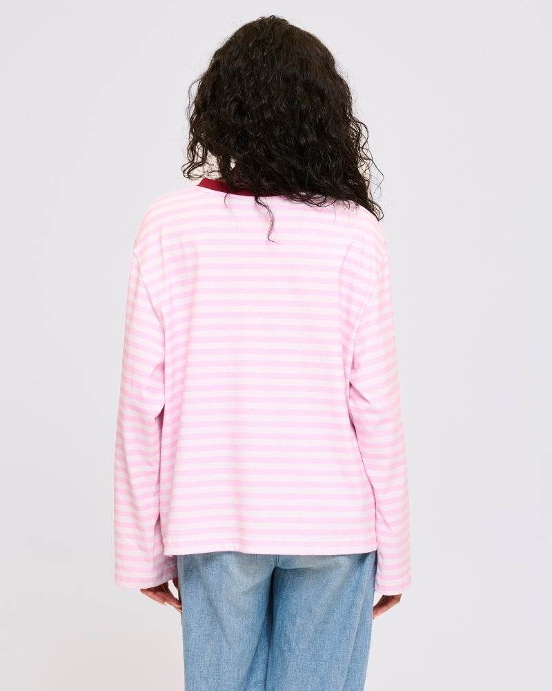 Cry Striped Longsleeve Pink