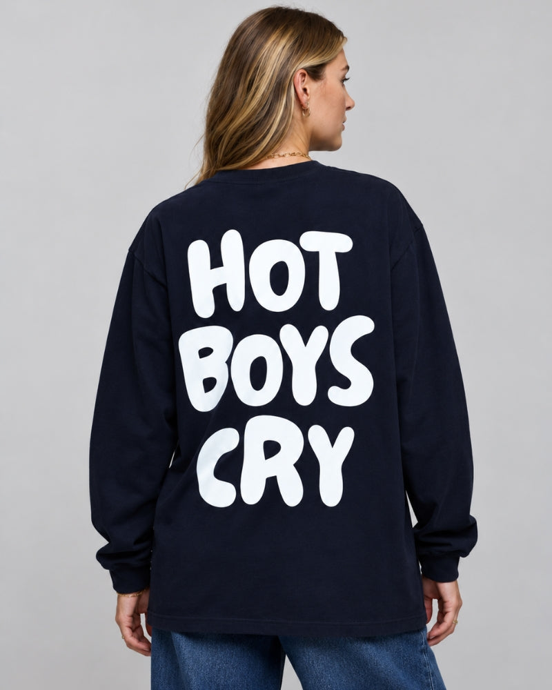 Hot Boys Cry Longsleeve Navy