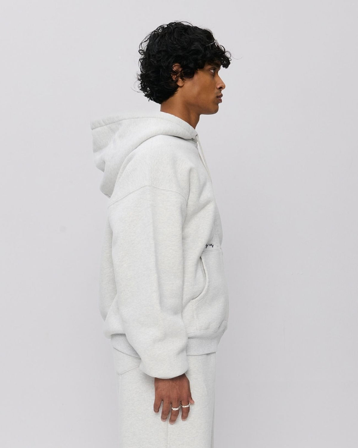 Hot Boys Cry Zip Hoodie Grey