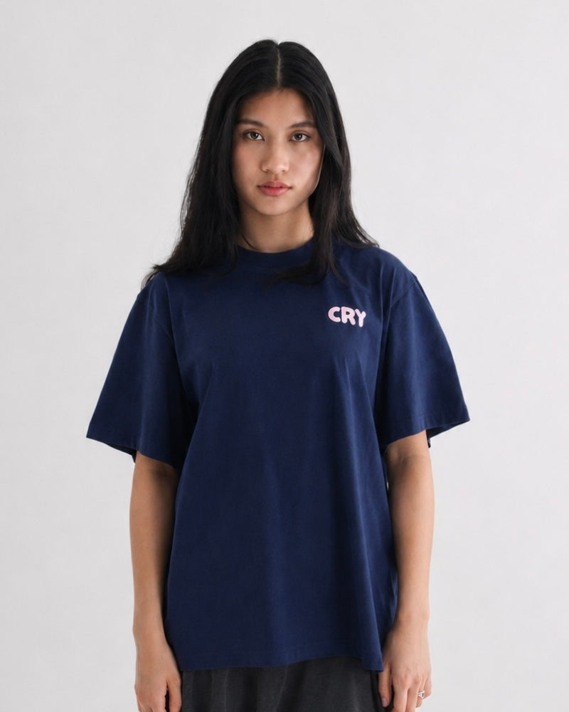 Salty Tears Club Tee Navy