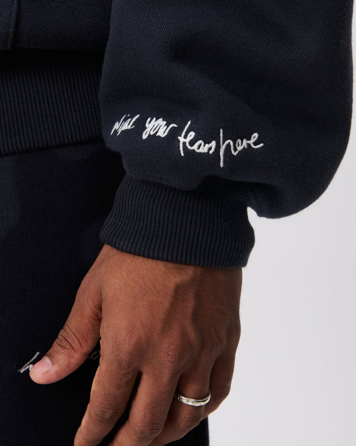 Hot Boys Cry Zip Hoodie Navy