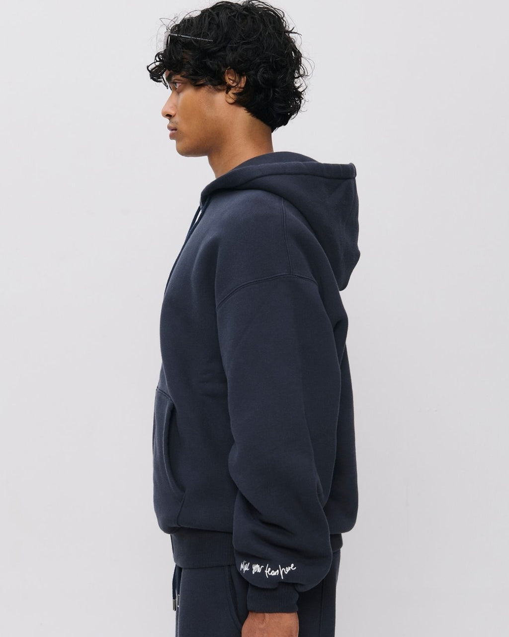 Hot Boys Cry Zip Hoodie Navy