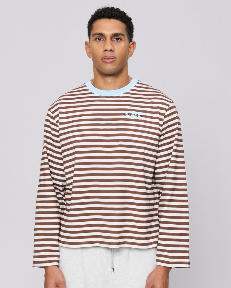 Cry Striped Longsleeve Espresso
