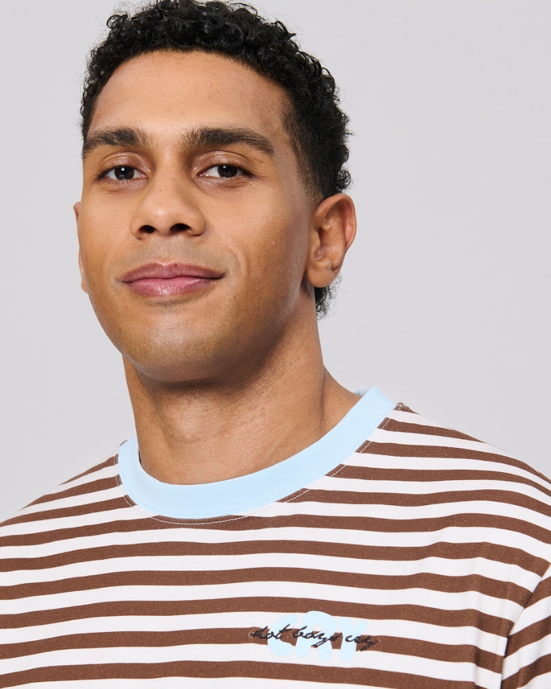 Cry Striped Longsleeve Espresso