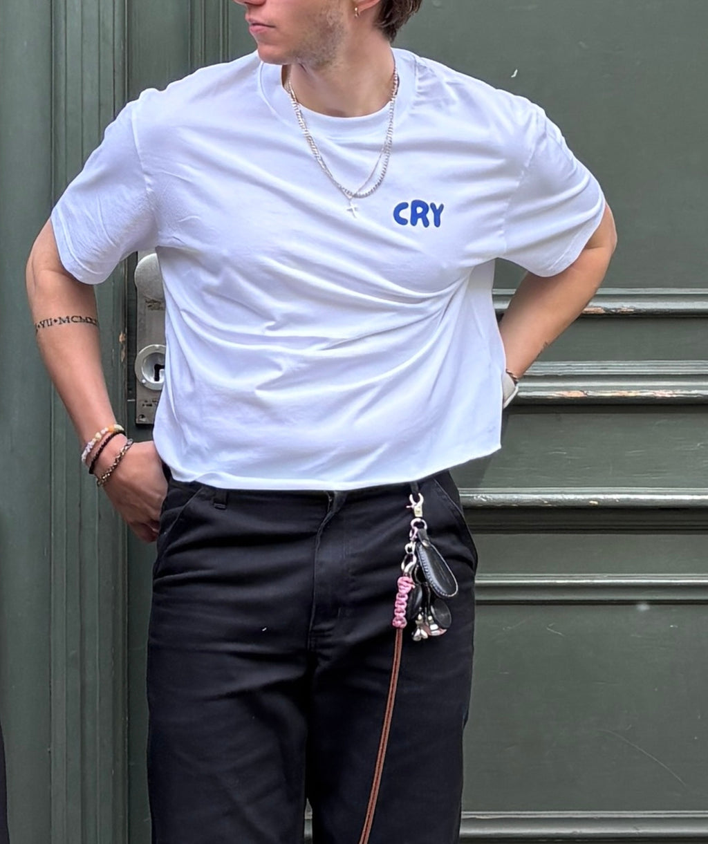 Cropped Tee White