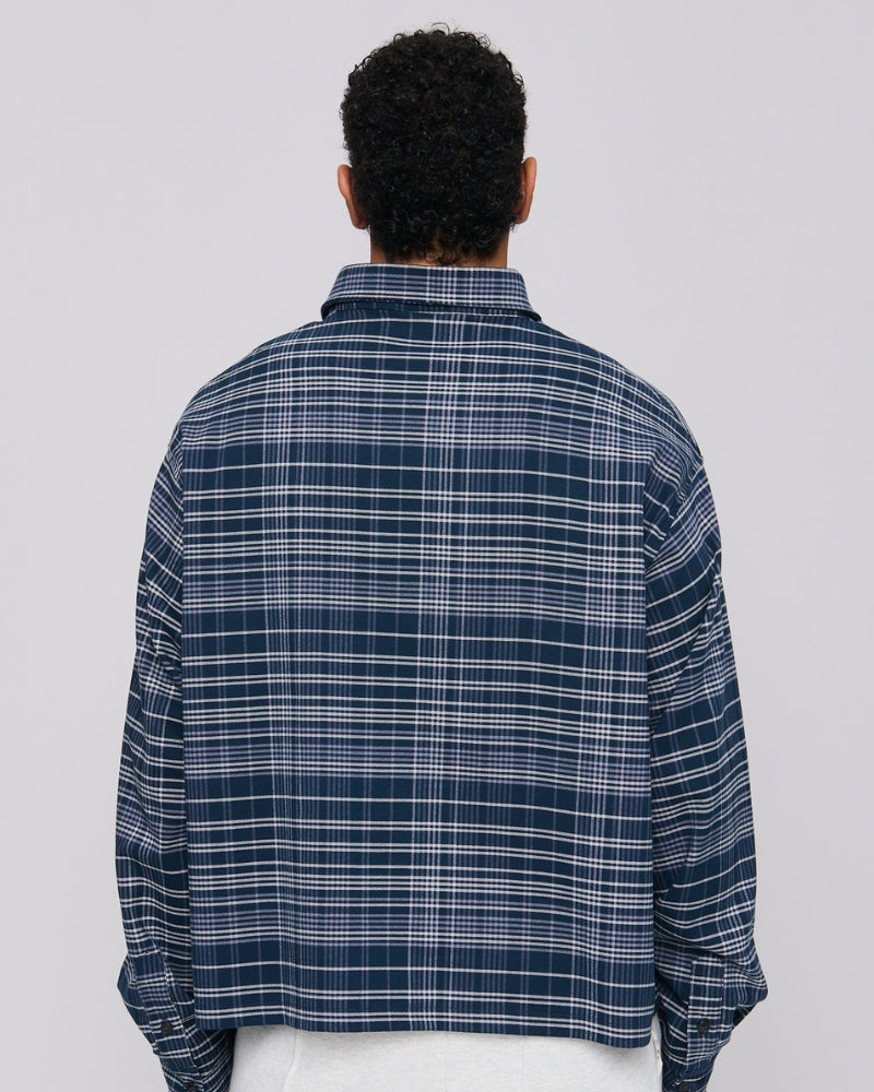 Hot Boys Cry Flannel Shirt Navy