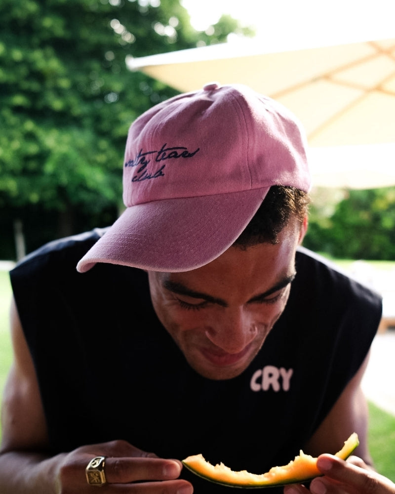 Salty Tears Club Washed Pink Cap