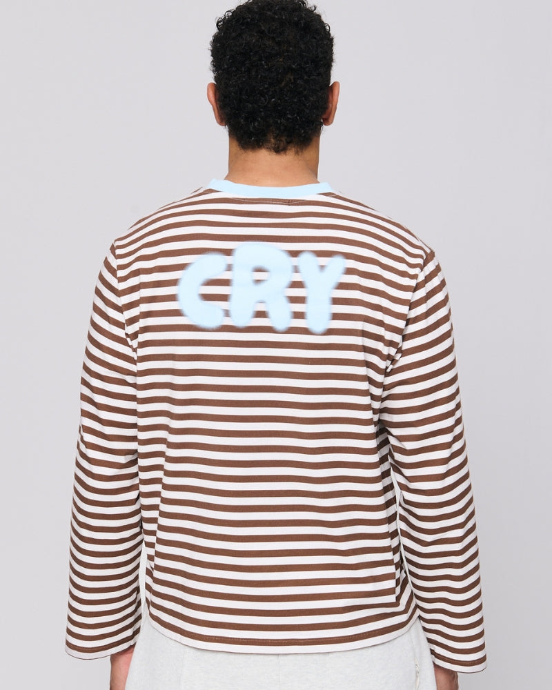 Cry Striped Longsleeve Espresso