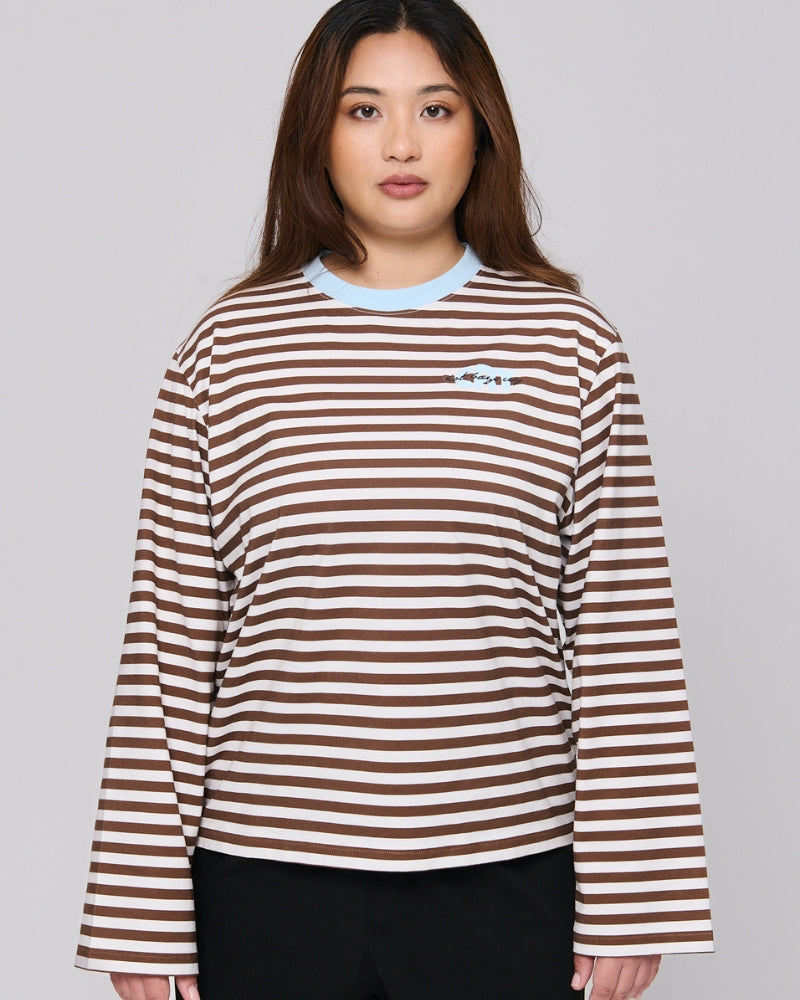 Cry Striped Longsleeve Espresso