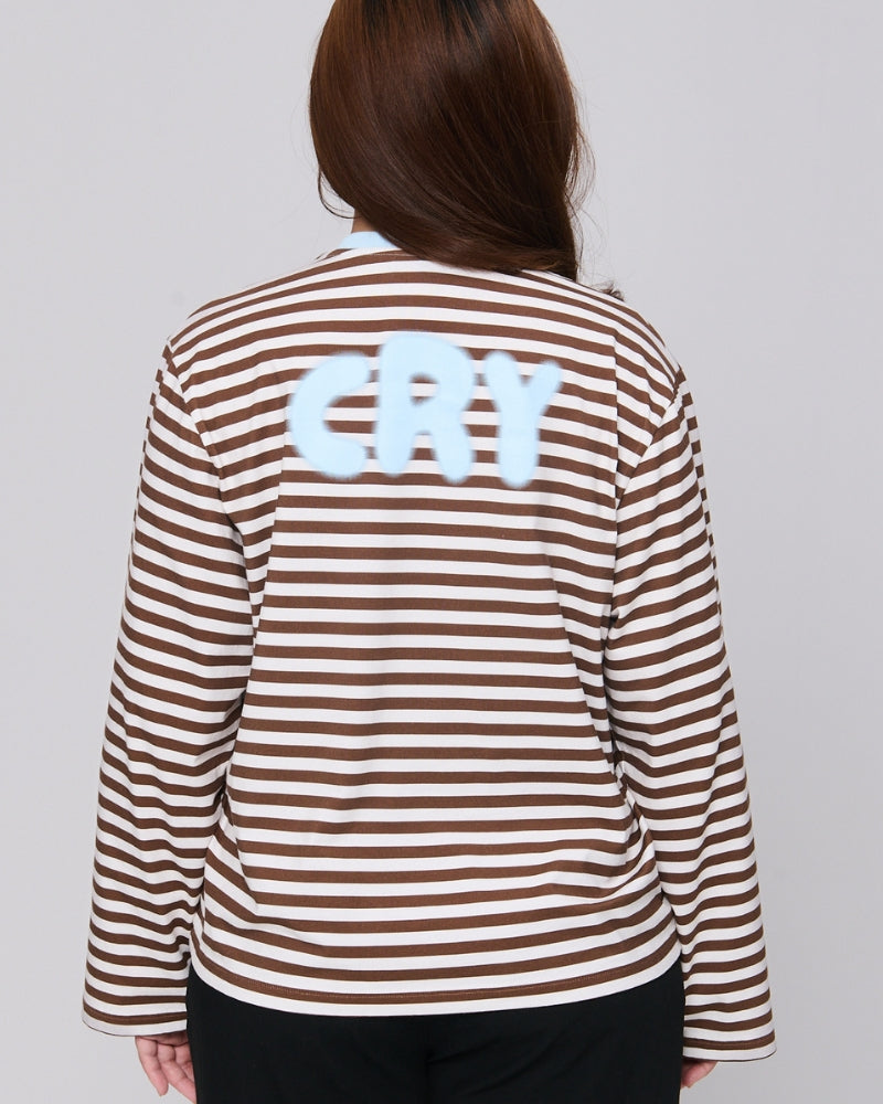Cry Striped Longsleeve Espresso
