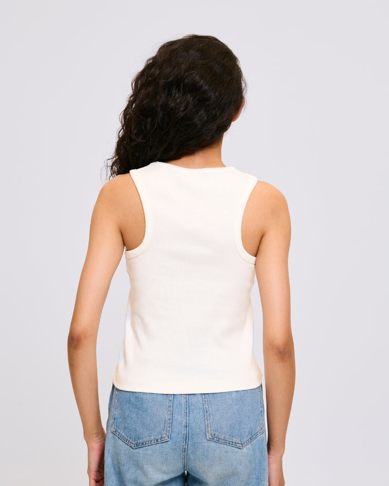 CRY Crop Top White