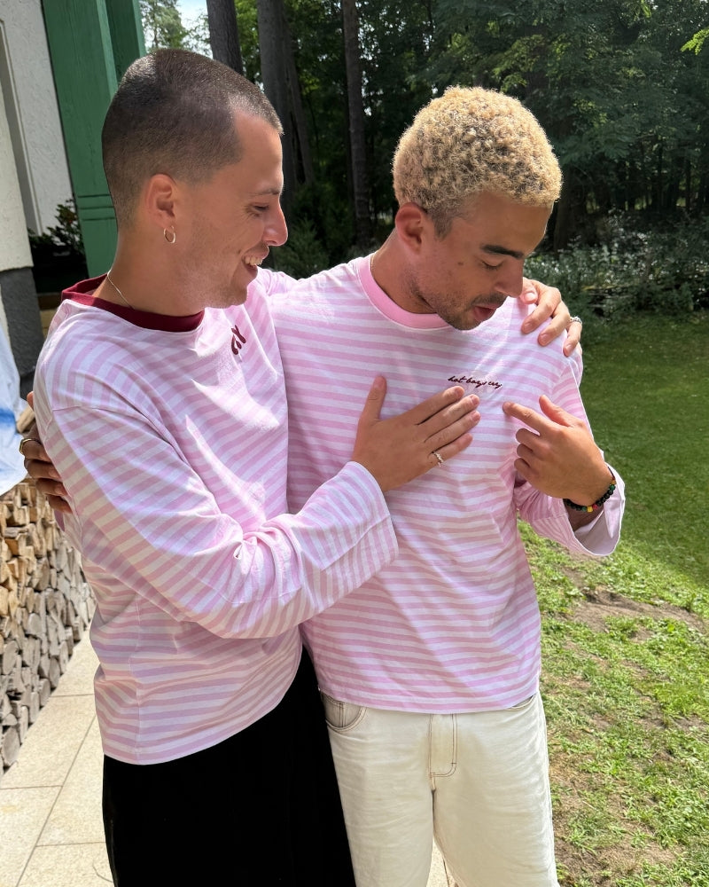 Cry Striped Longsleeve Pink