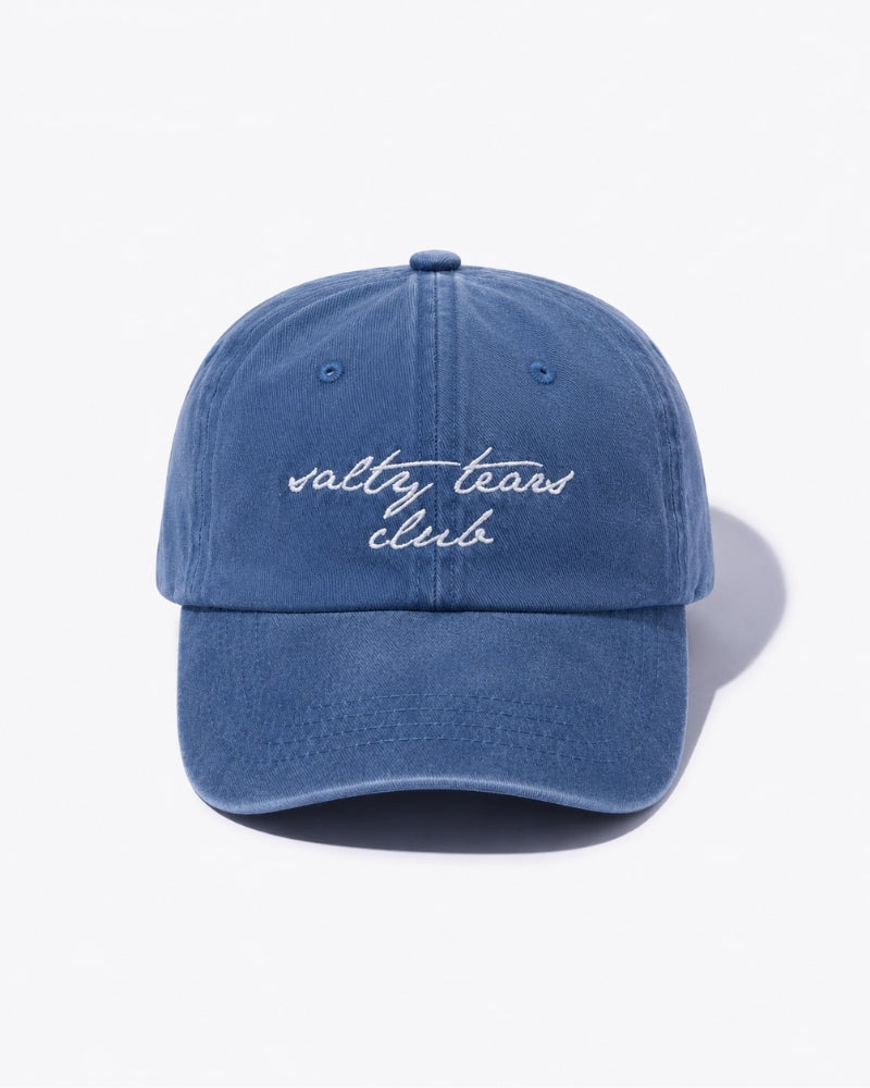 Salty Tears Club Washed Blue Cap