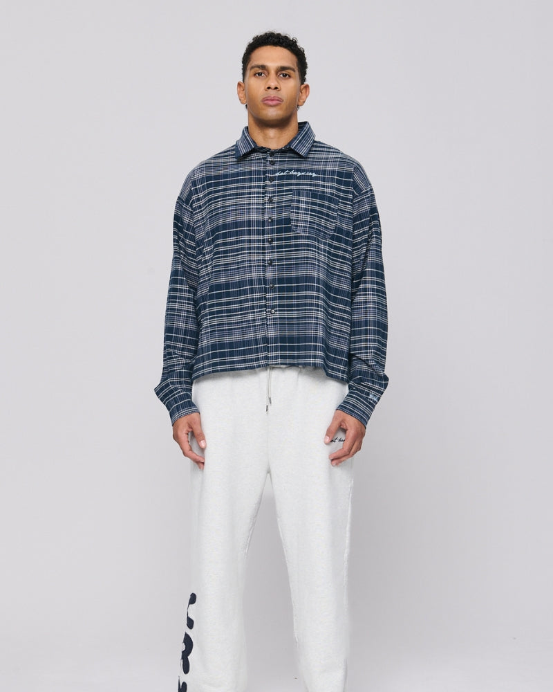 Hot Boys Cry Flannel Shirt Navy