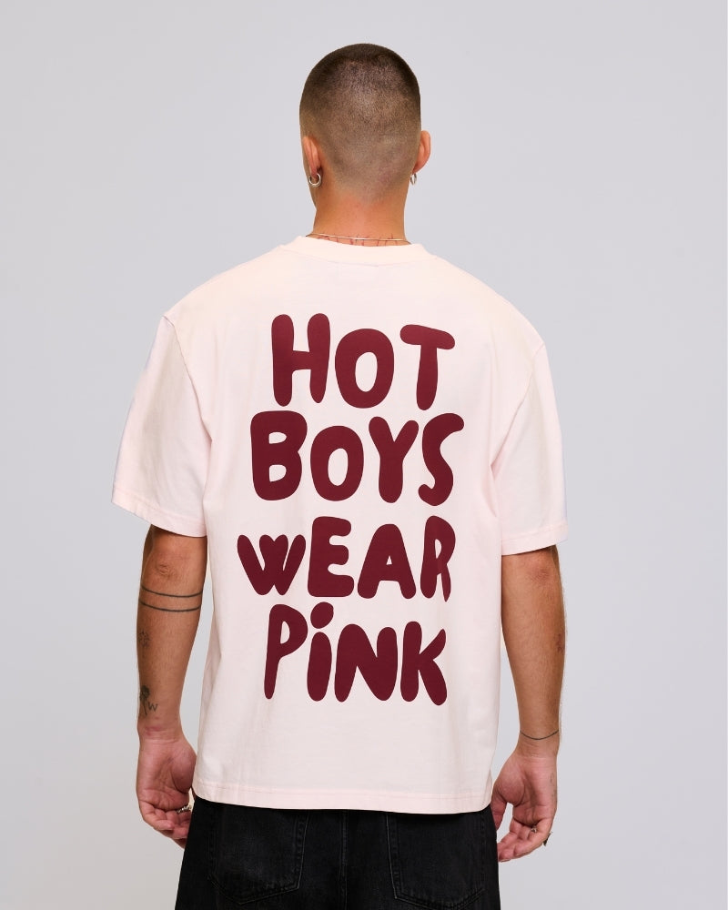 Hot Boys Wear Pink Tee Pink