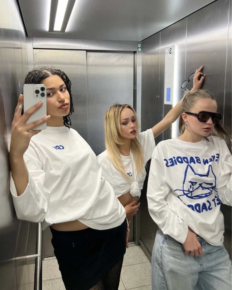 Even baddies Get Saddies Longsleeve