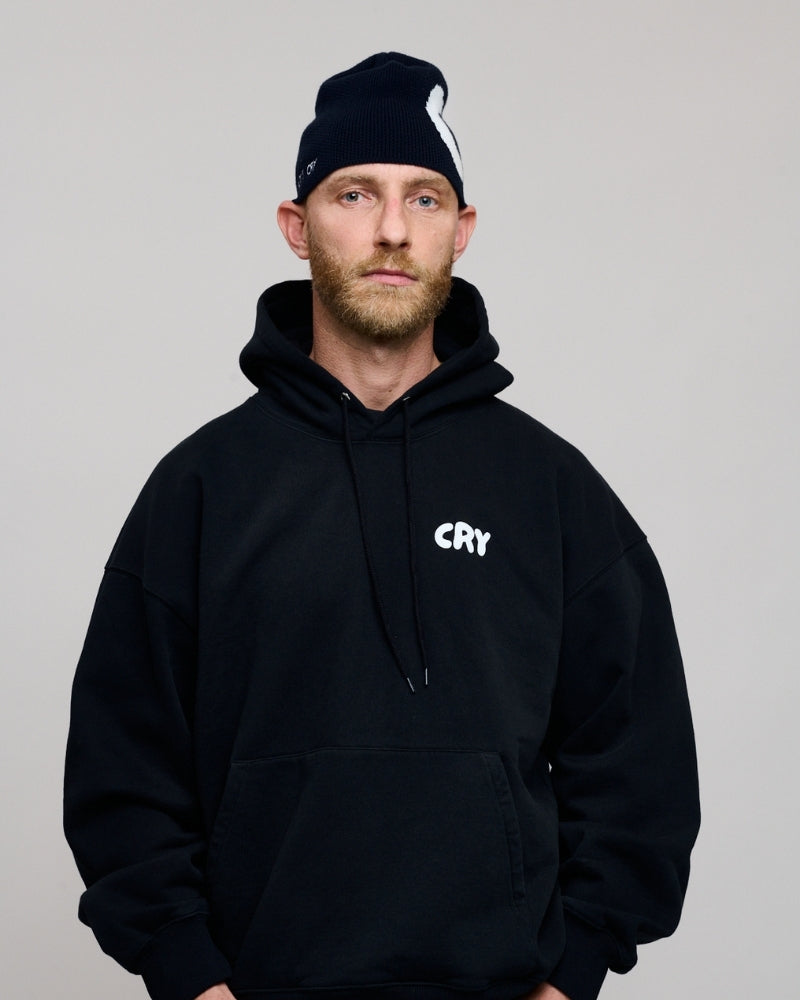 Hot Dads Cry Hoodie Black