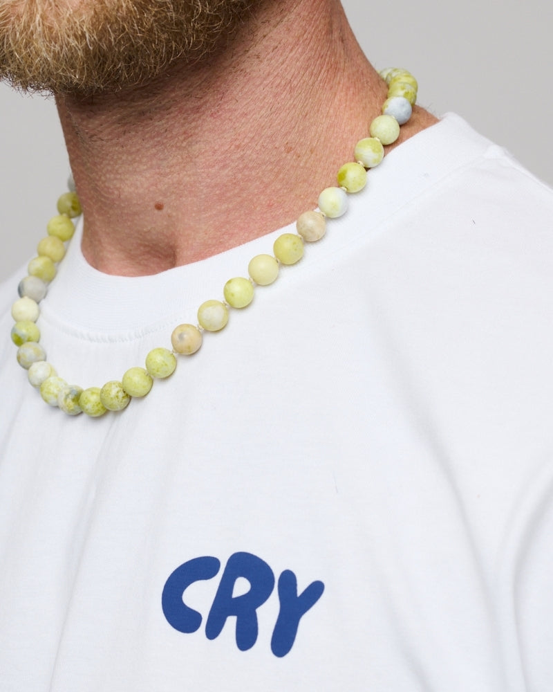 Hot Dads Cry Tee White