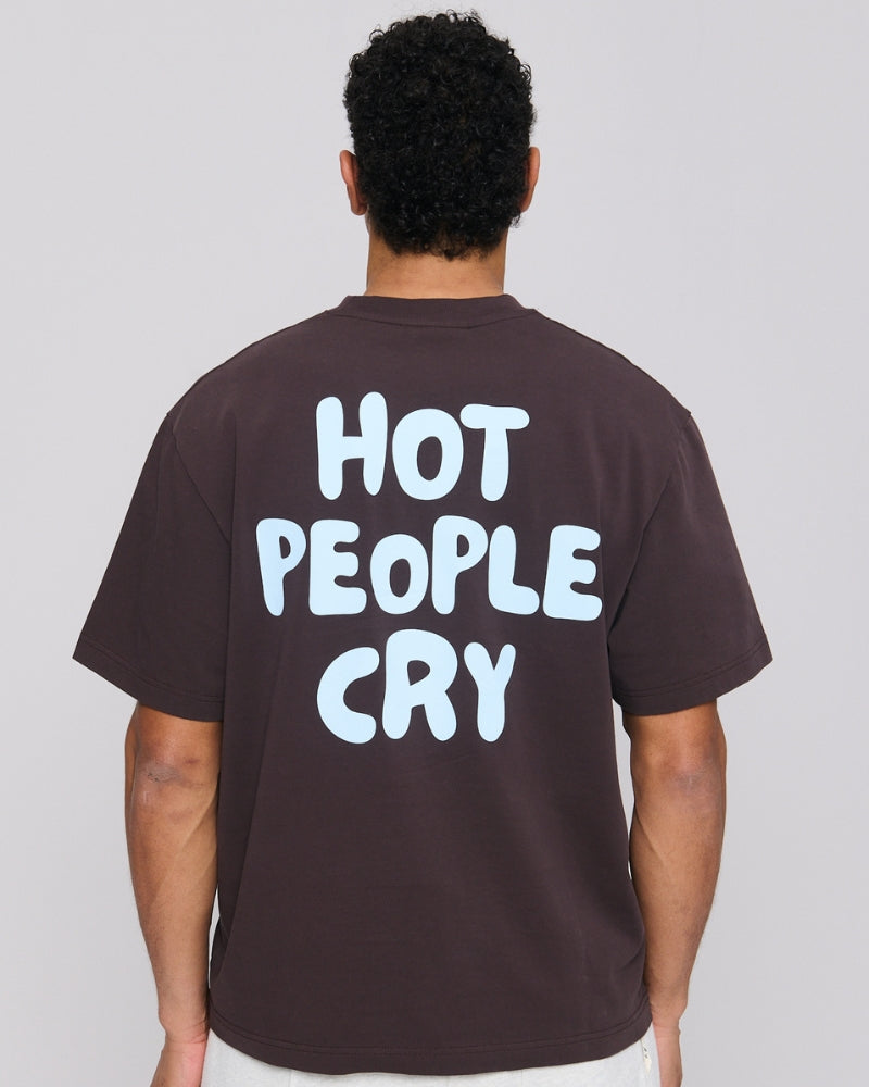 Hot People Cry Tee Espresso
