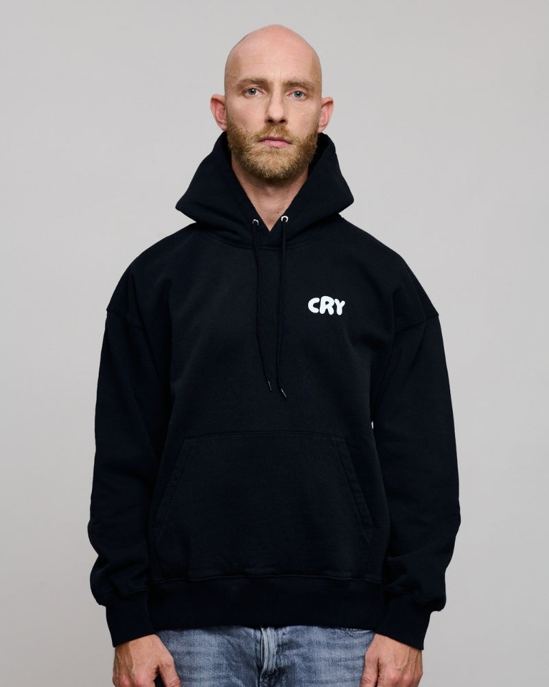 Hot Dads Cry Hoodie Black