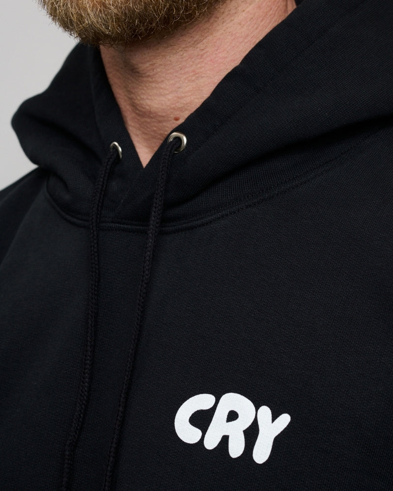 Hot Dads Cry Hoodie Black