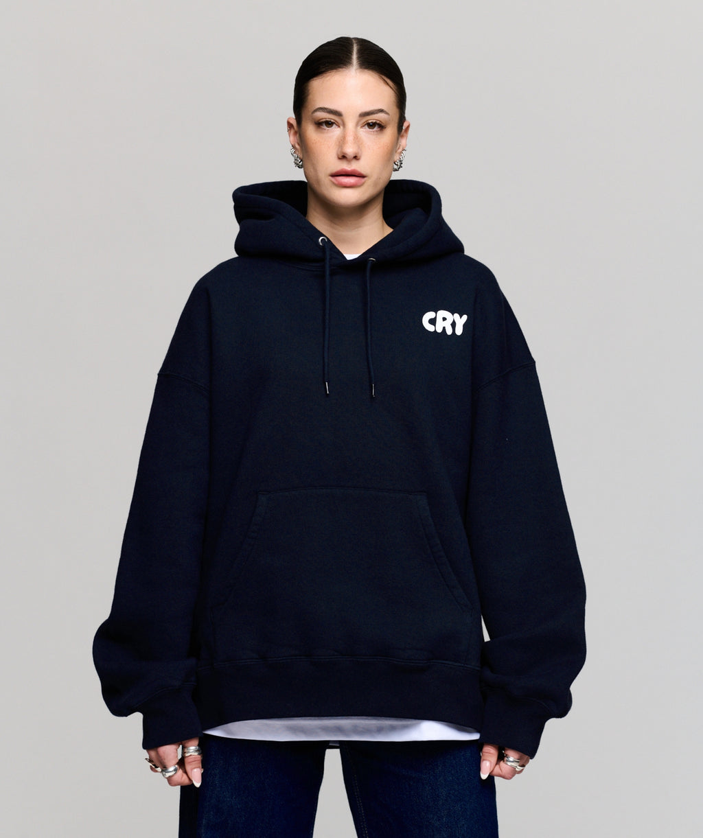 Therapy Hoodie Dark Navy