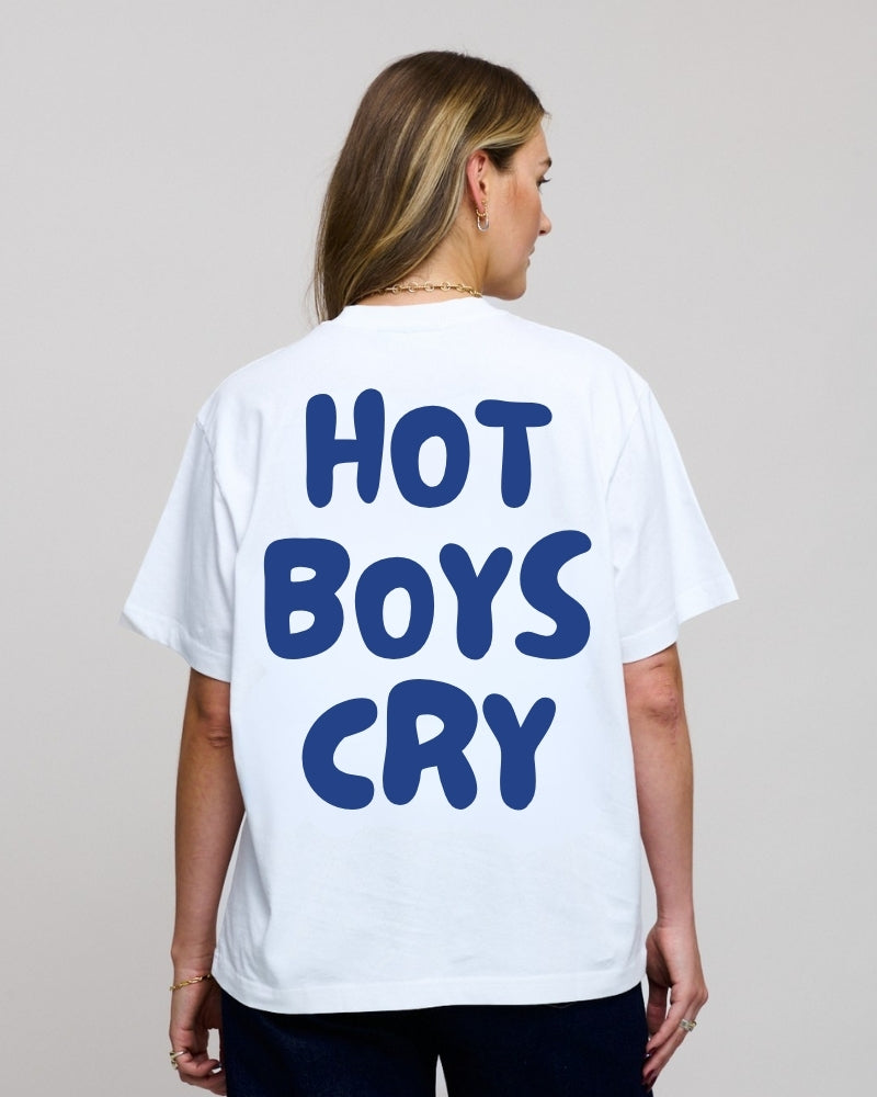 Hot Boys Cry Tee White