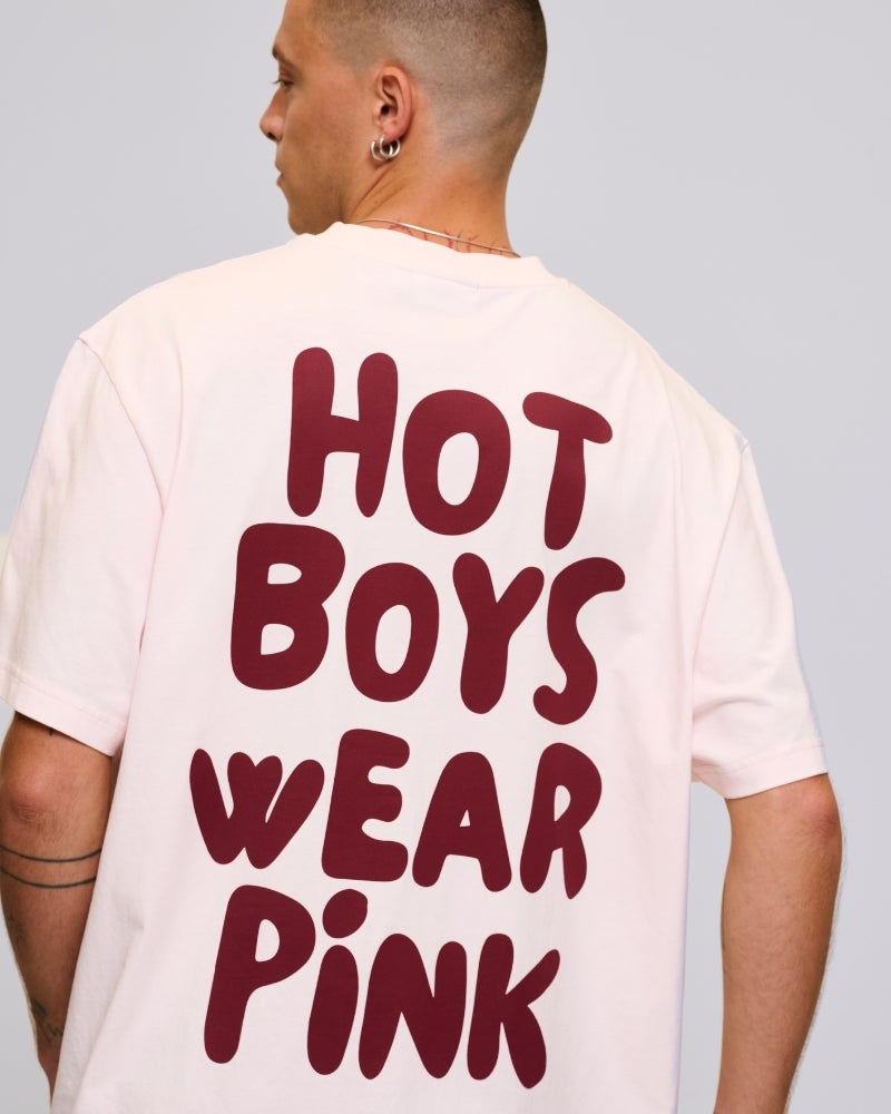 Hot Boys Wear Pink Tee Pink
