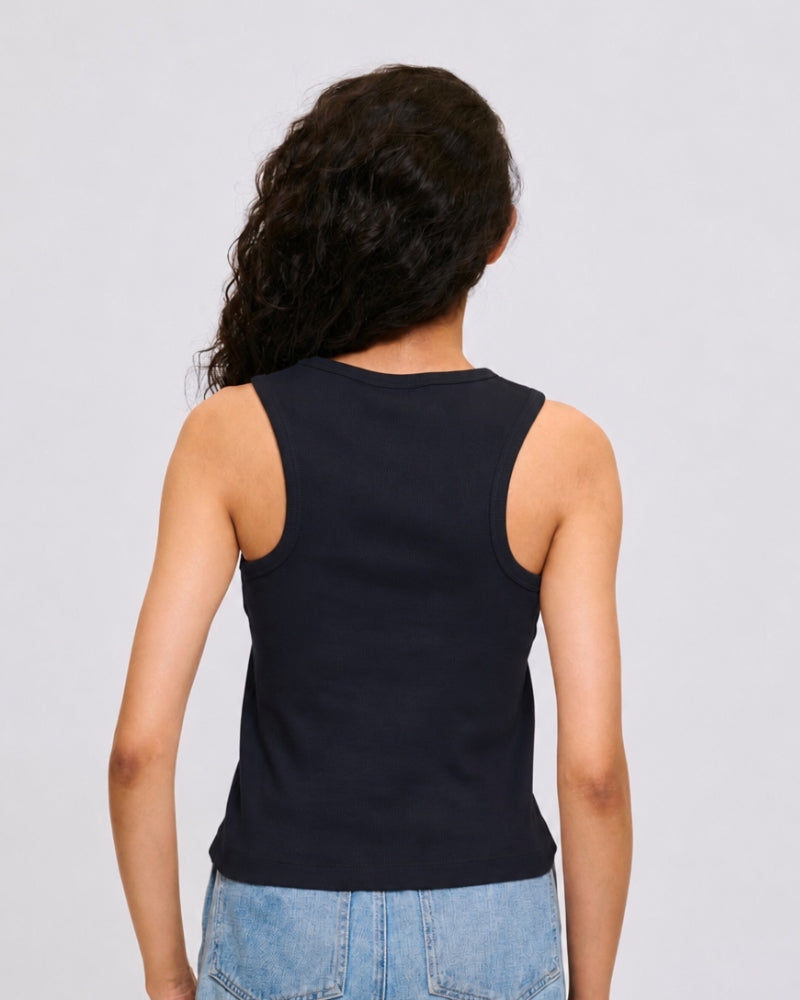 Cry Crop Top Navy