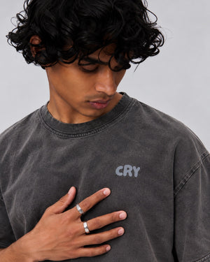 Therapy Tee Washed Black