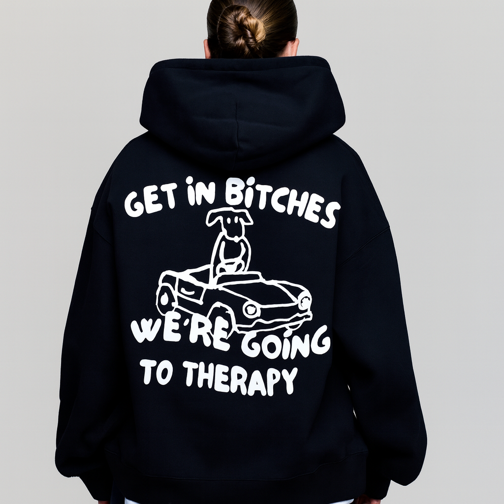 Therapy Hoodie Black (Pre-Order)
