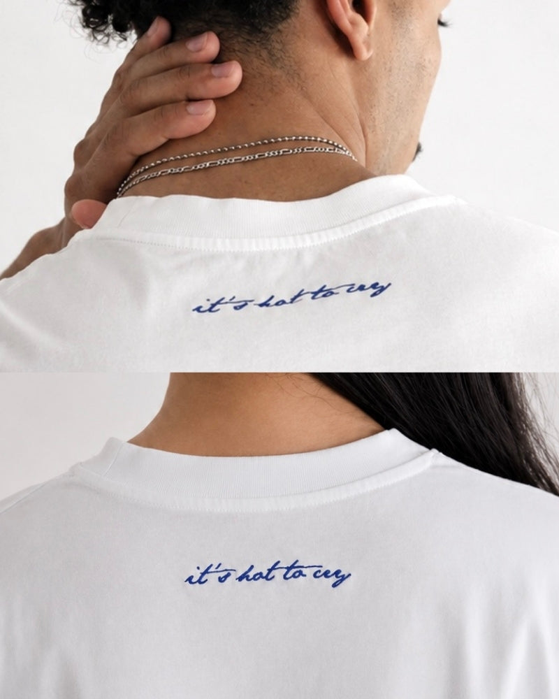 CRY Cropped Tank White