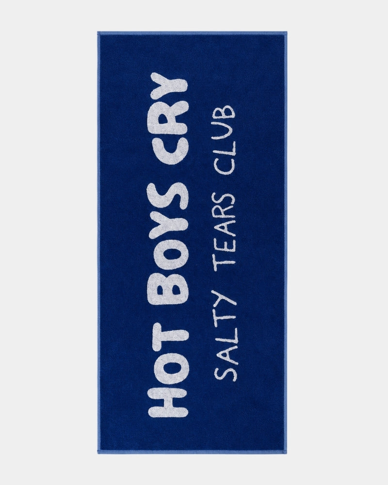 Salty Tears Club Towel Blue